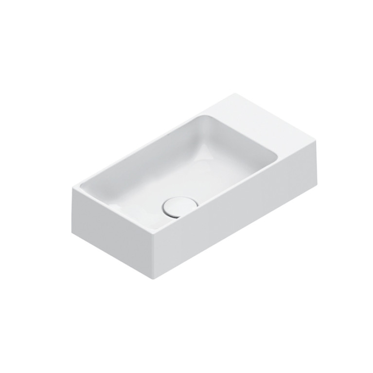 Catalano PREMIUM Раковина 50x25, без отв. под смеситель, покрытие Cataglaze+, цвет белый глянцевый