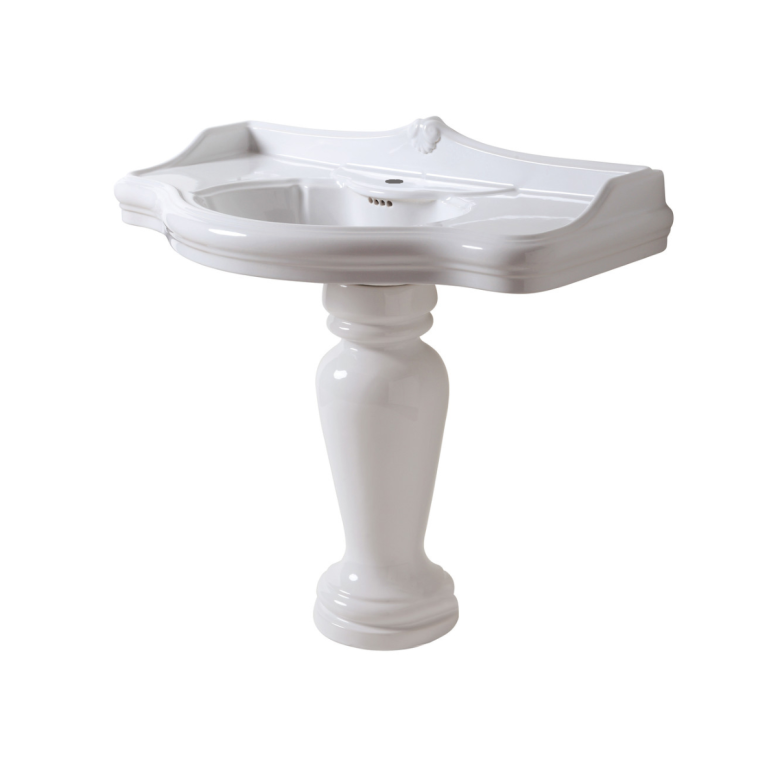 AZZURRA JUBILAEUM раковина со спинкой 112*62см с 1 отв под смеситель, цвет белый