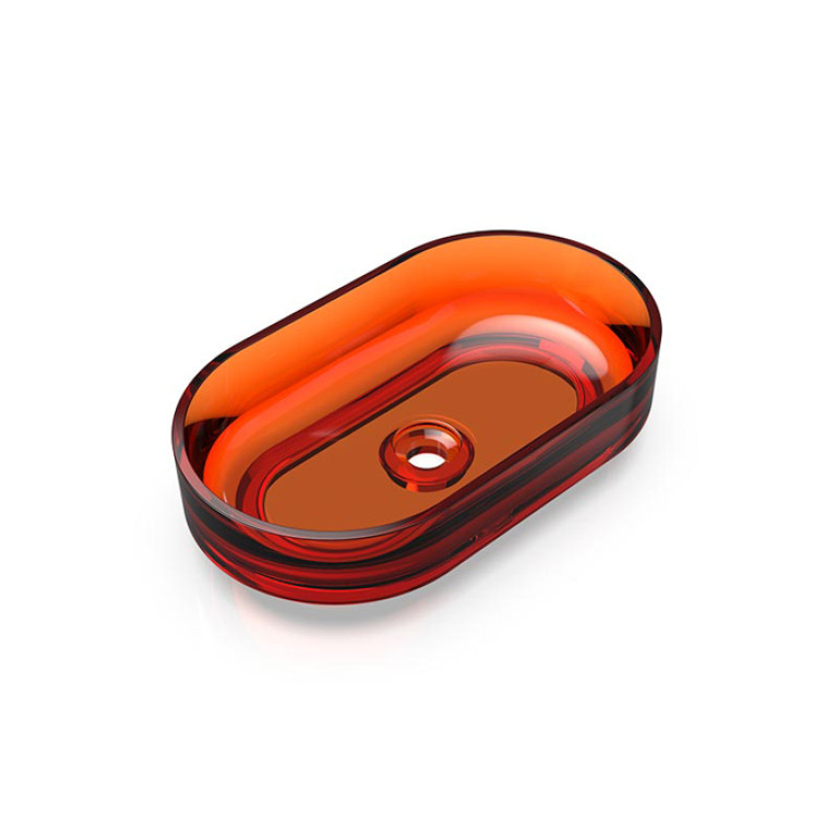 Knief Ellipse Shape Раковина накладная из полимерного материала 550x320x140 мм, цвет Jaspis # 070