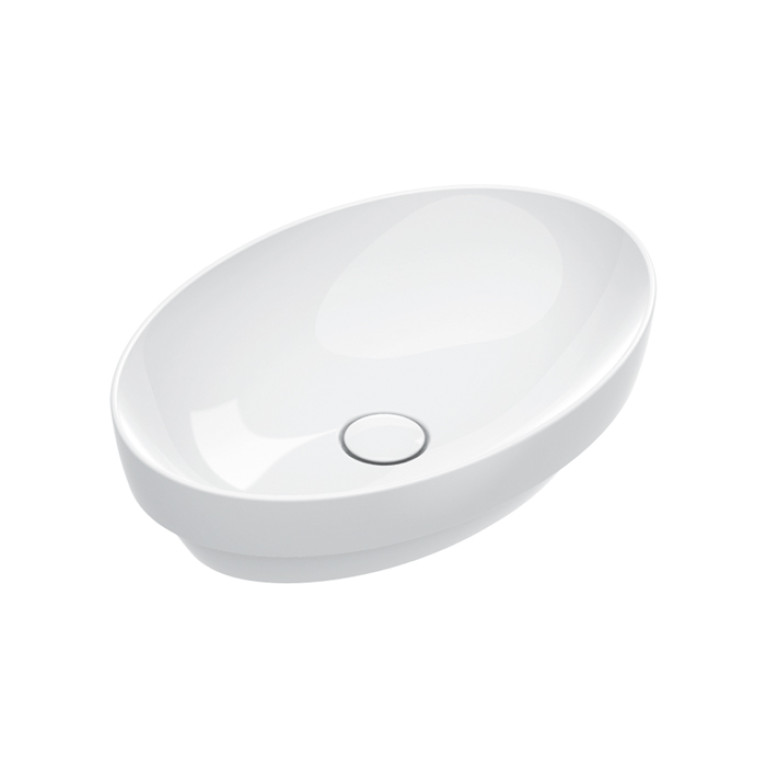 Catalano SFERA Раковина 58x40 h14 встраиваемая, без отв. под смеситель, покрытие Cataglaze+, цвет белый глянцевый
