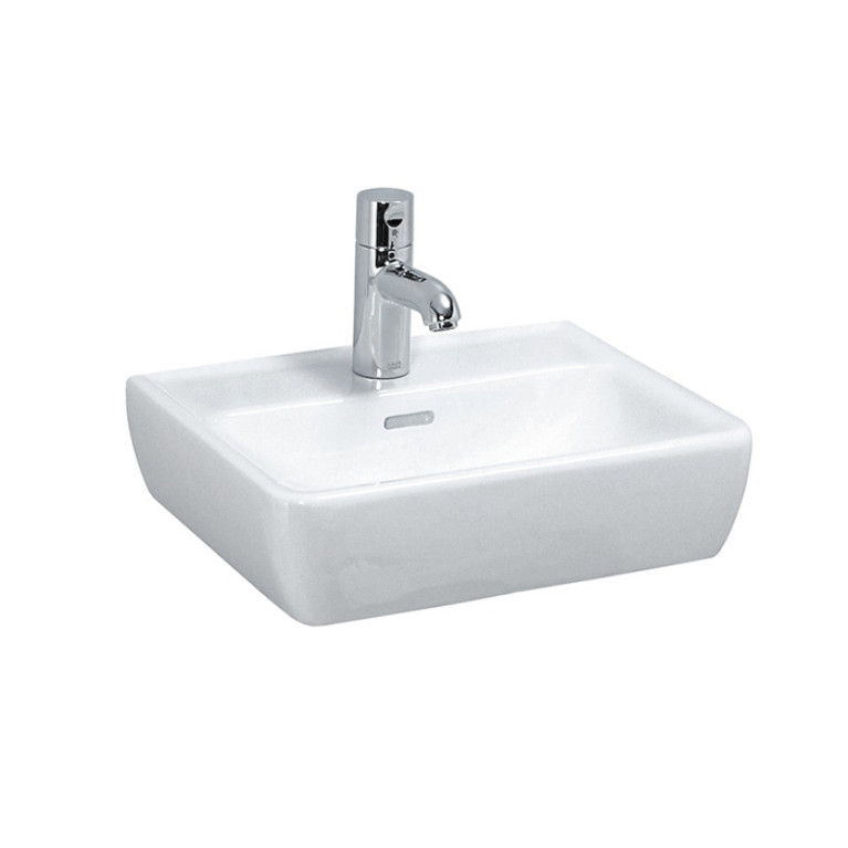 Laufen Pro Раковина мини 45х34х11,5 см,подвесная/накладная с 1отв., c переливом, цвет: белый
