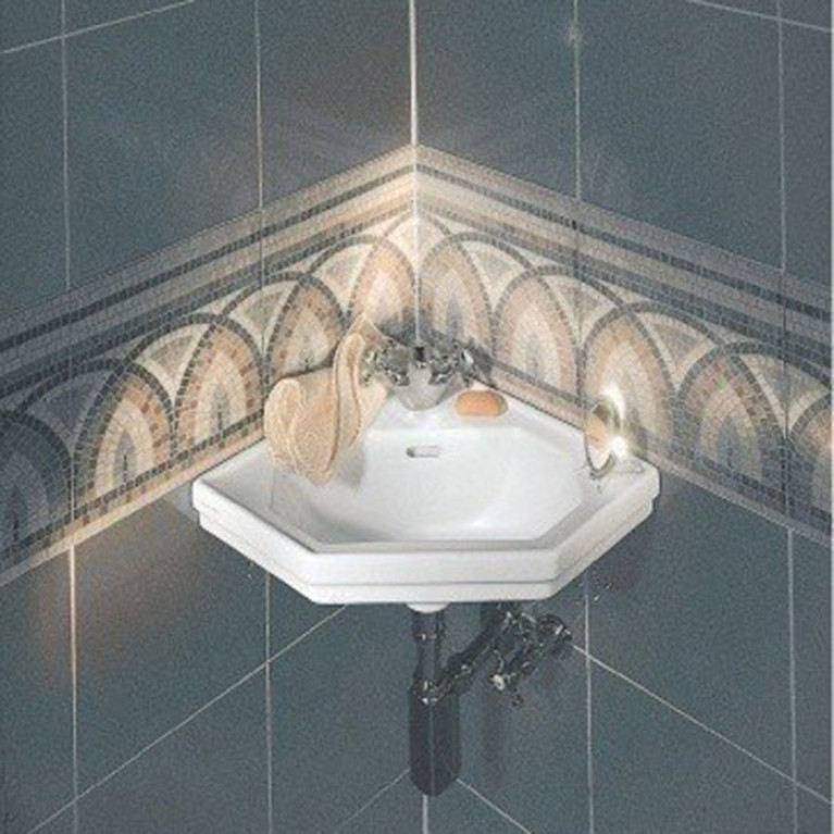 Duravit 1930 Раковина угловая с перел. и 1отв. под смес., 59х45х Н: 19.5см, цвет: белый (Снято с пр-ва)