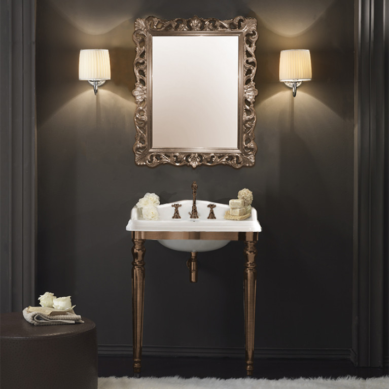 SIMAS Arcade 73, раковина  с бортиком 73*54, с 1 отв. под смеситель, цвет: белый
