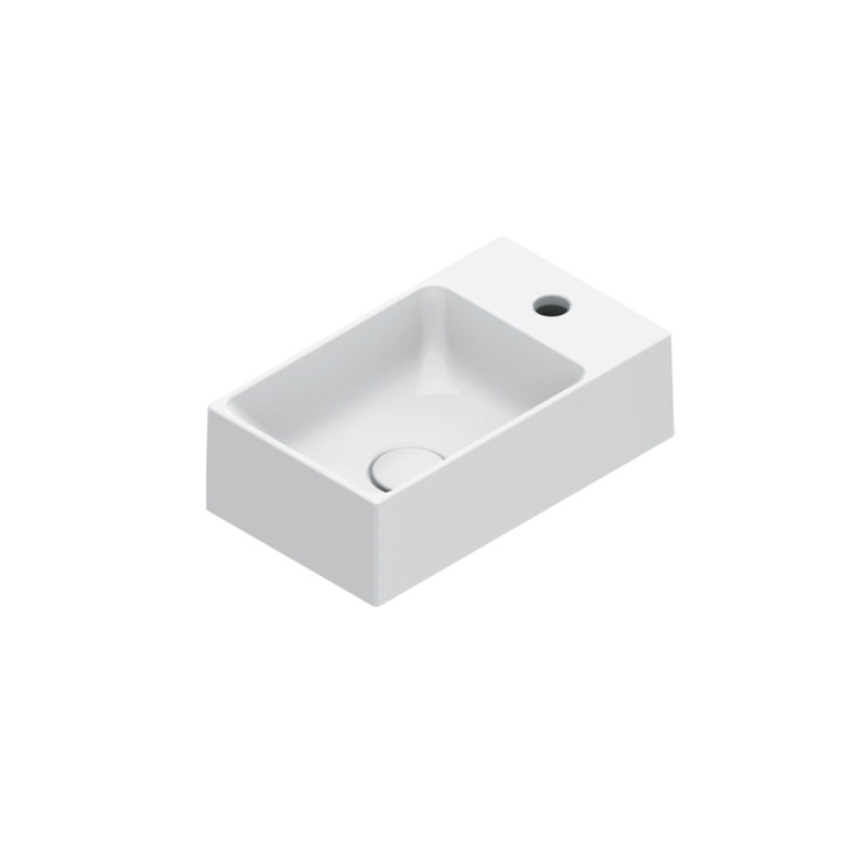 Catalano PREMIUM Раковина 40x23, с 1 отв. под смеситель, покрытие Cataglaze+, цвет белый глянцевый