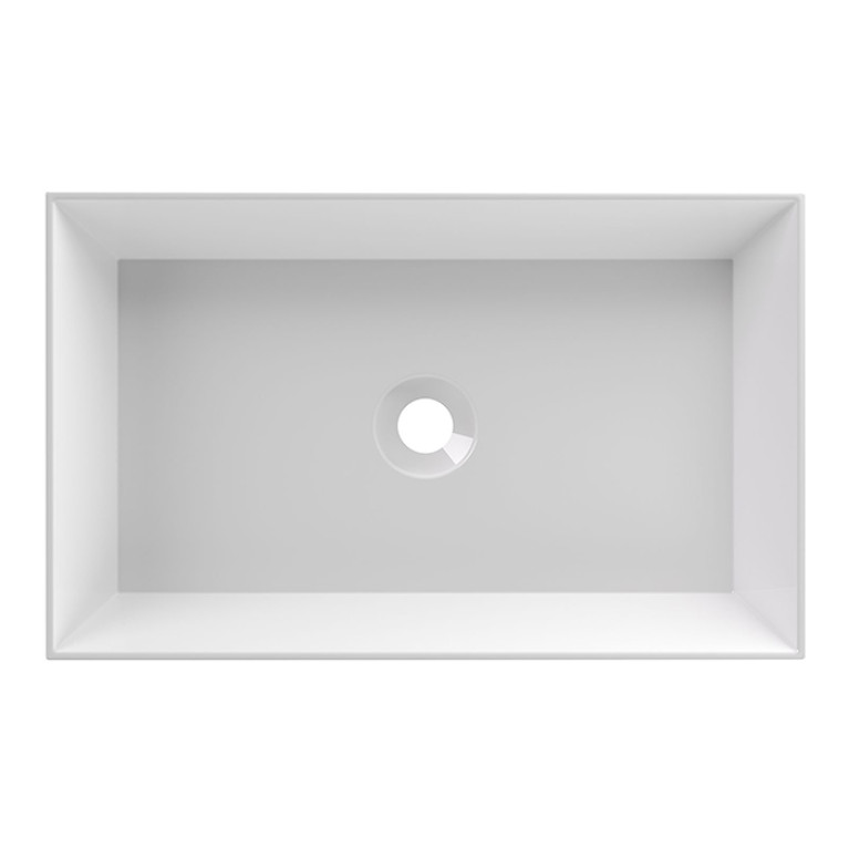 Alice Spy Раковина Rectangular 60x38хВ12, накладная, без отверстия под смеситель, белый глянцевый