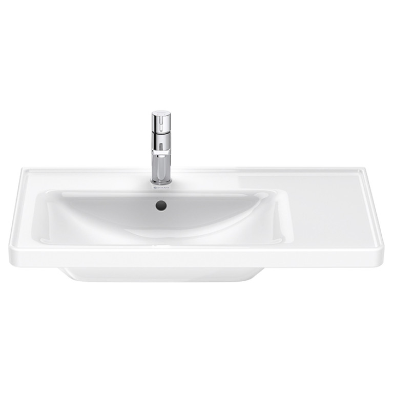 Duravit D-Neo Раковина накладная 800х480  мм,, ассим, с переливом, с 1 отв. под смеситель, цвет: белый (СПЕЦЦЕНА)