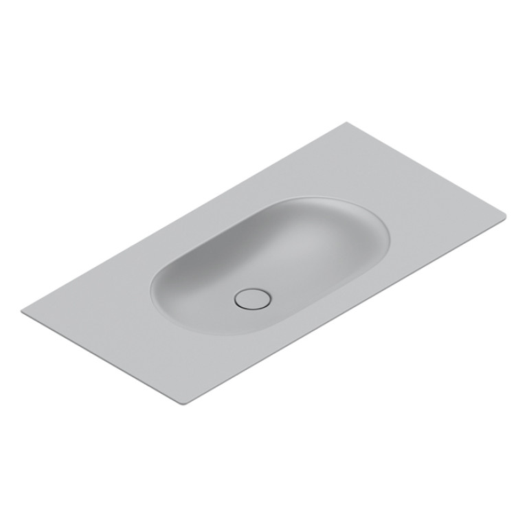 Catalano SFERA Раковина консоль 100x50, без отв. под смеситель, покрытие Cataglaze+, цвет Cemento Satinato