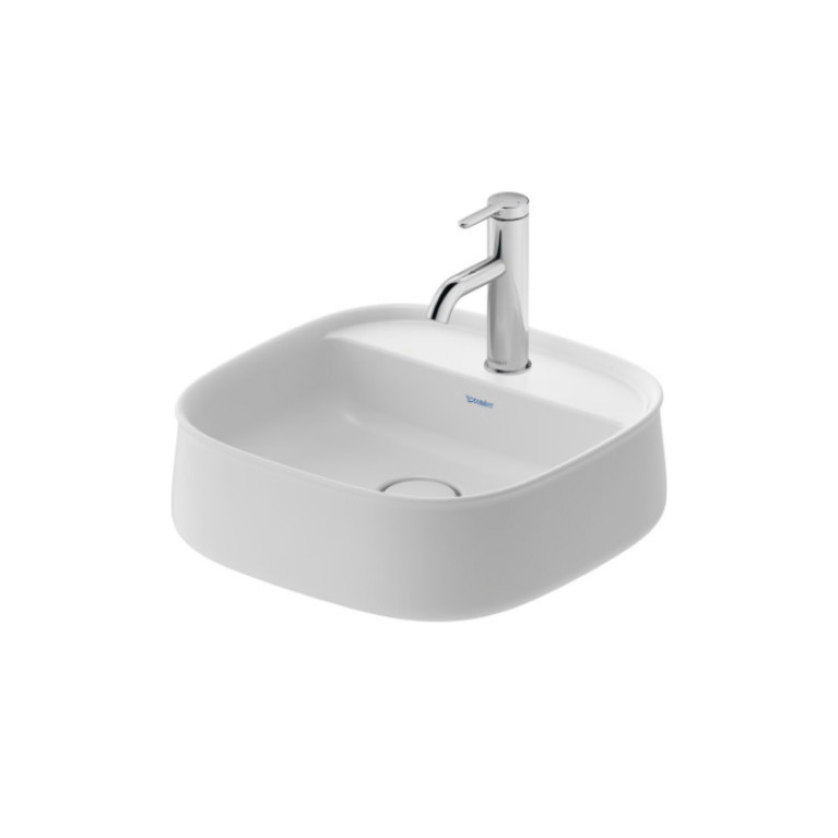 Duravit Zencha Раковина накладная 42х42х14 см, с 1 отв под смеситель, цвет белый гляневый