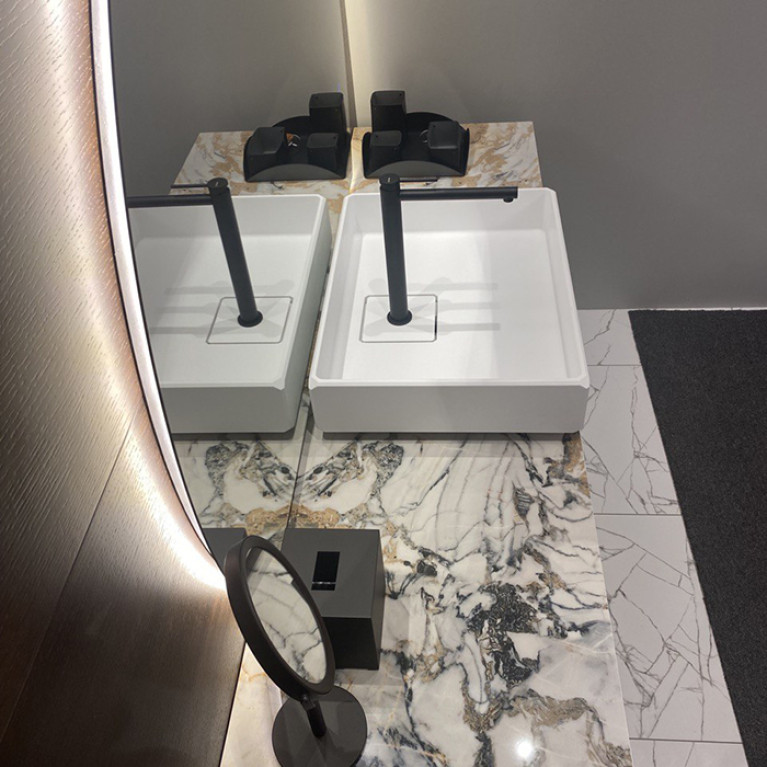 MOMA Keplero 2 Раковина 60х45хh12 см, накладная, в комп. со сливом и дек. крышкой, с 1м отв. под смес., цвет: белый матовый