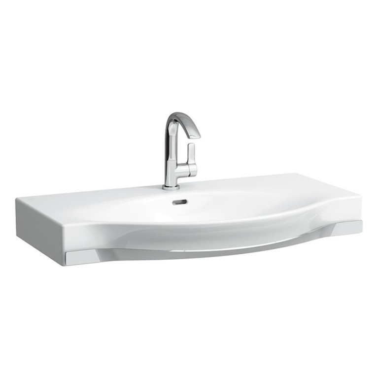 Laufen Palace Раковина консоль подвесная/накладная 900х510х110 мм, с 1 отв под см, c полотенцедерж хром, цвет белый (Продаем только с базой 4.0125.2)