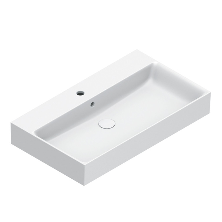 Catalano PREMIUM Раковина 80x47, с 1 отв. под смеситель, покрытие Cataglaze+ , цвет белый матовый