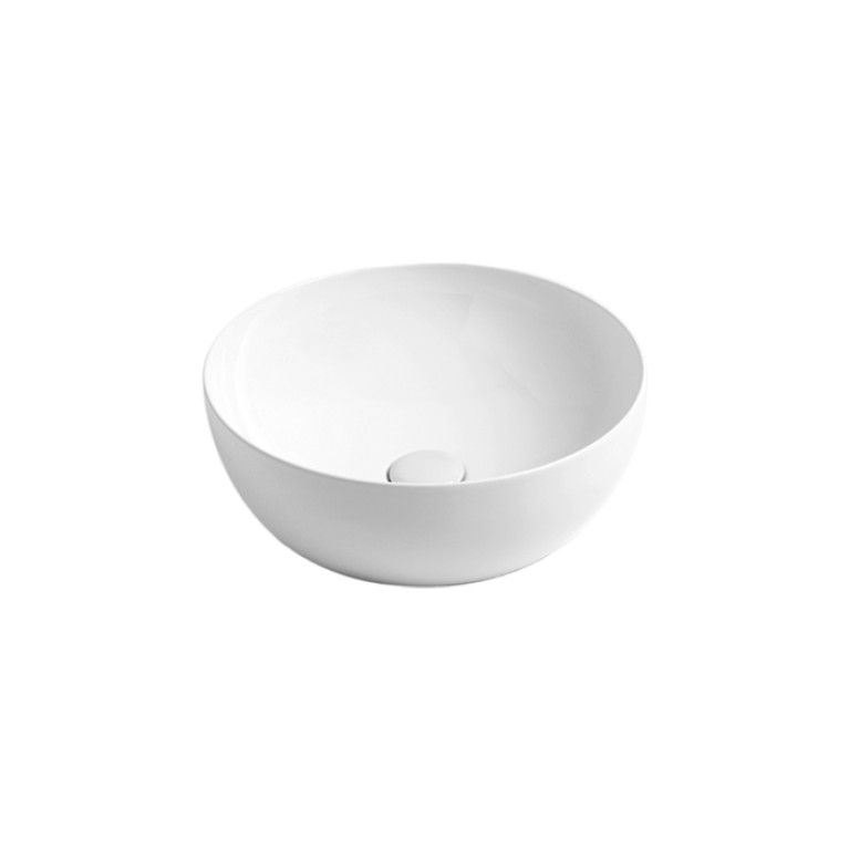 AZZURRA ELEGANCE CIRCLE  раковина чаша 40х40х14 см без отв. под смеситель , цвет cottone