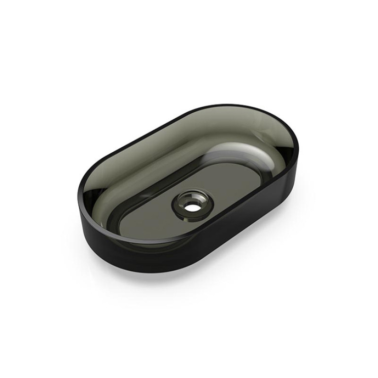 Knief Ellipse Shape Раковина накладная из полимерного материала 550x320x140 мм, цвет Turmalin # 020