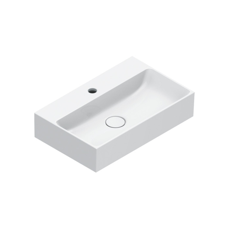 Catalano PREMIUM Раковина 55x35, с 1 отв. под смеситель, покрытие Cataglaze+, цвет белый глянцевый