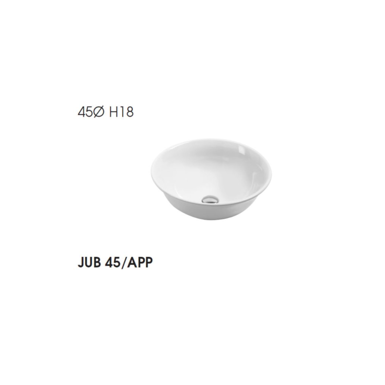 AZZURRA JUBILAEUM раковина накладная круглая диаметр 48*h18см без отв-й под смеситель, цвет белый (НЕ ПРОИЗВ!)