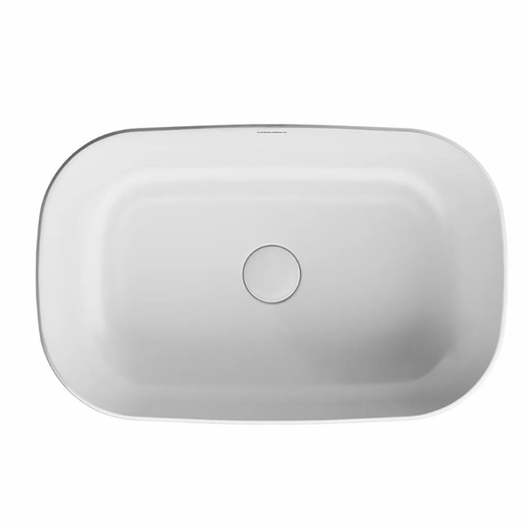 Kerama Marazzi Раковина MAGICA накладная 64,5*41*14,5см, без отв. под смеситель, без перелива, белая глянцевая
