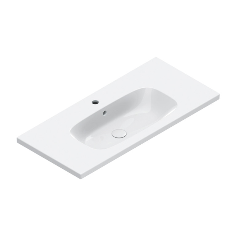 Catalano ALVEA Раковина 100x46, с 1 отв. под смеситель, покрытие Cataglaze+, цвет белый глянцевый