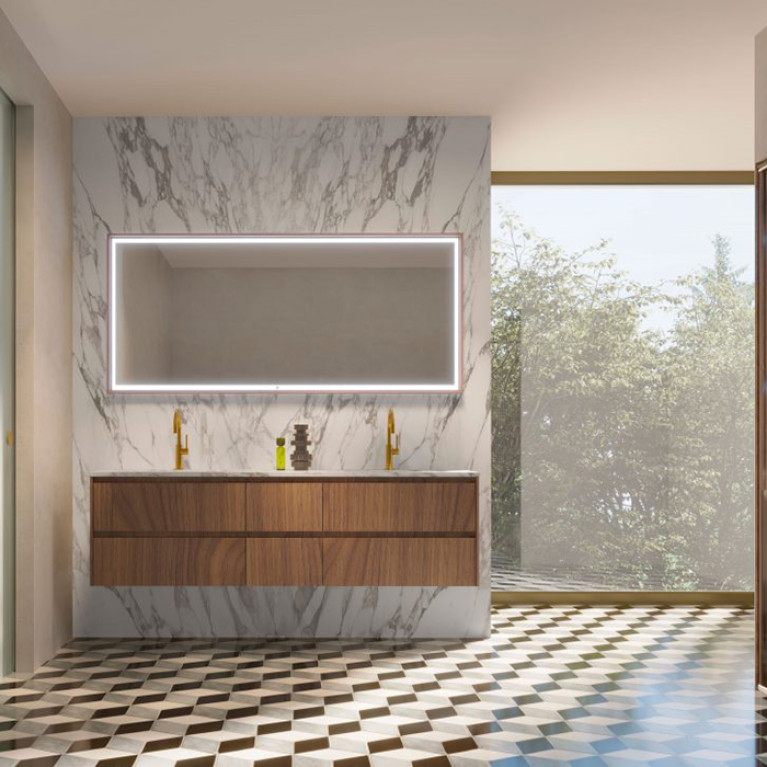 OASIS Раковина 560х370х180 мм., встраиваемая под столешницу, с переливом, цвет белый