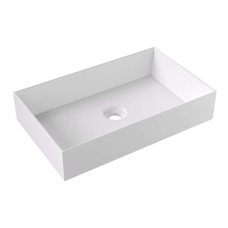 Alice Spy Раковина Rectangular 60x38хВ12, накладная, без отверстия под смеситель, белый матовый