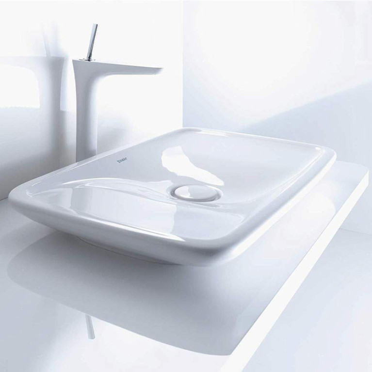 Duravit PuraVida Раковина шлифованный вариант, без перелива, вкл. крепление, с кер. белый (Снято с пр-ва)