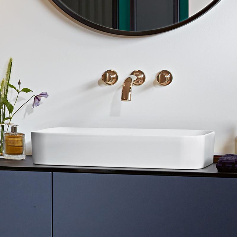 VilleroyBoch Finion Раковина  на тумбу 600*350*115, отверстия для смесителя-отсутствуют, CeramicPlus, цвет-альпийский белый