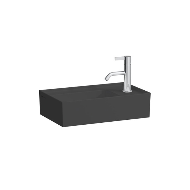 Laufen Kartell Раковина 460х280х120мм без перелива, с 1 отв. под смеситель, цвет: черный глянцев (ЦЕНА на 1шт со склада РФ!)