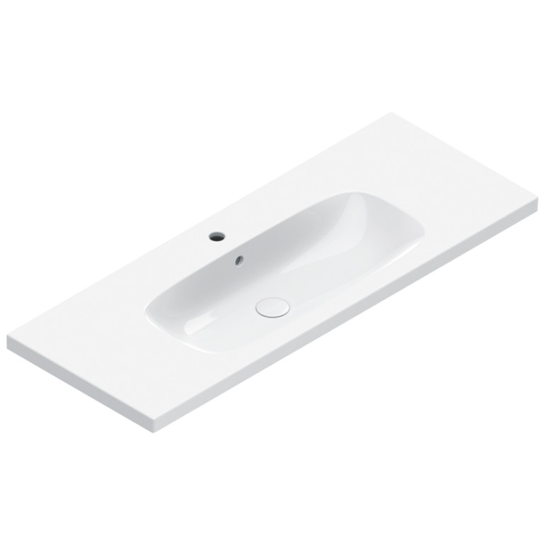 Catalano ALVEA Раковина 120x46, с 1 отв. под смеситель, покрытие Cataglaze+, цвет белый глянцевый