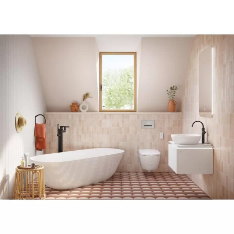 VilleroyBoch Artis Раковина накладная 430*430*125h, без отв. под смеситель, без перелива, TitanCeram, цвет альпийский белый
