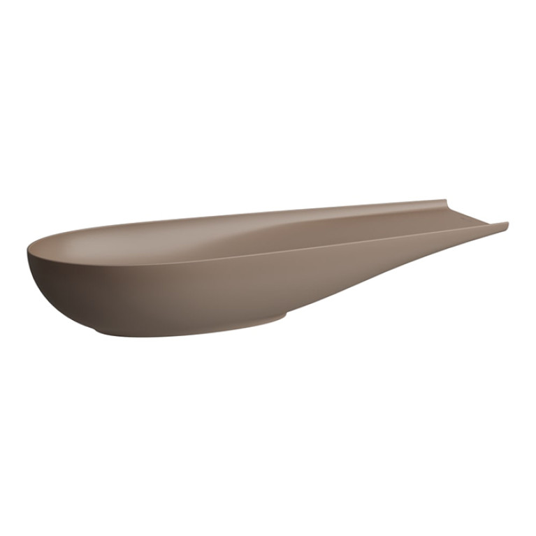 Laufen Alessi One  Раковина-чаша 1000х380х170мм без перелива, без отв. под смеситель, L/R, с крышкой слива, цвет: кофейный матовый (CAFFE mat)