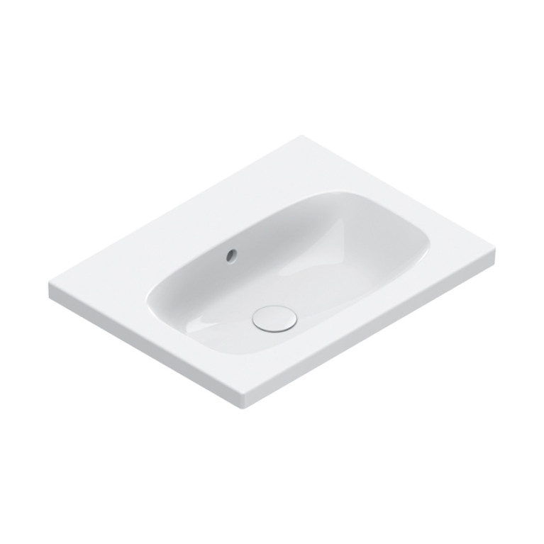 Catalano ALVEA Раковина 60x46, без отв. под смеситель, покрытие Cataglaze+, цвет белый глянцевый