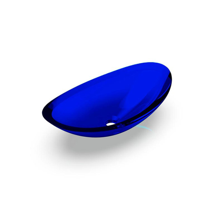 Knief Charm Shape Раковина накладная из полимерного материала 581x331x169 мм, цвет Marine blue # XXX