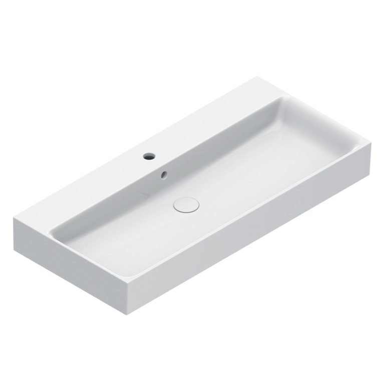 Catalano PREMIUM Раковина 100x47, с 1 отв. под смеситель, покрытие Cataglaze+ , цвет белый матовый