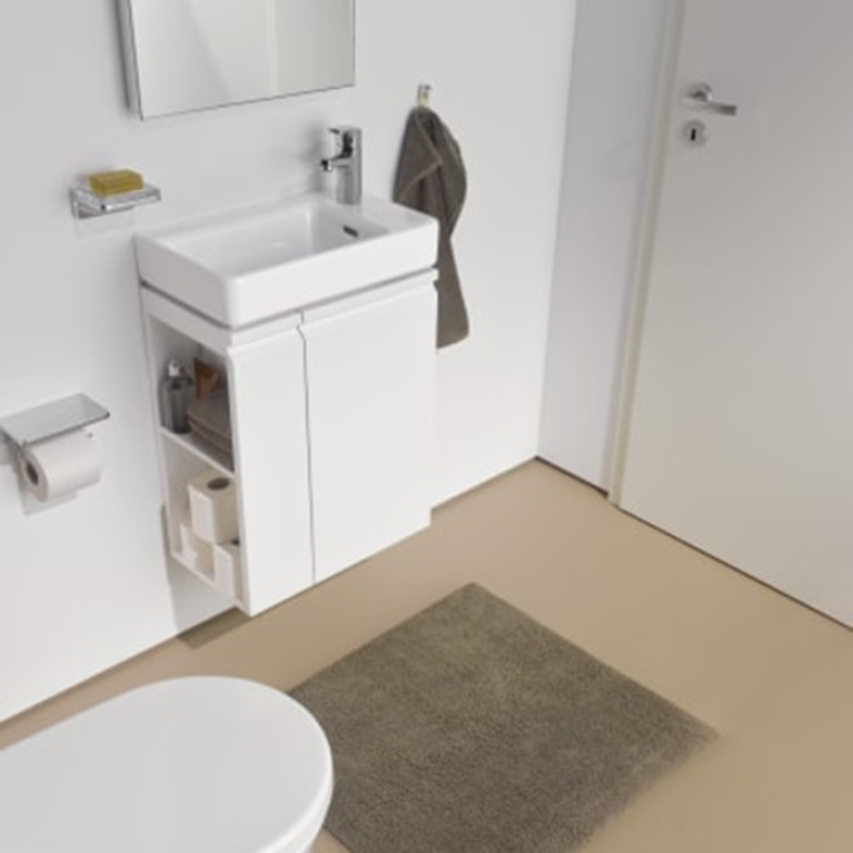 Laufen Pro S мини-раковина, полка справа, 480x280x85 мм, отверстие для смесителя по центру, белый