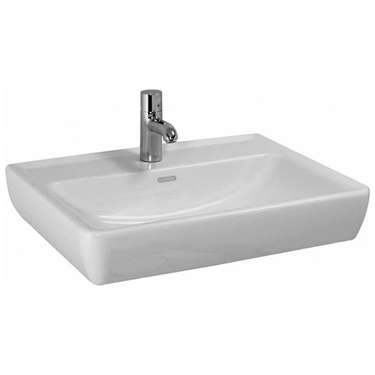 Laufen Pro  Раковина 60х48х11,5 см,подвесная/накладная с 1 отв. под смеситель по центу, c переливом, цвет: белый
