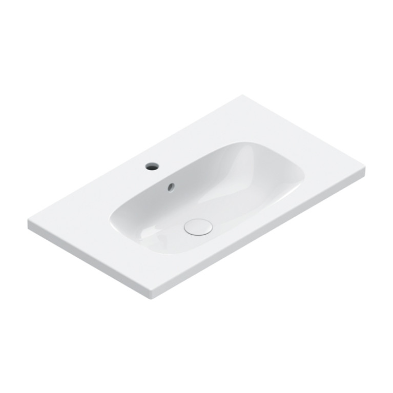 Catalano ALVEA Раковина 80x46, с 1 отв. под смеситель, покрытие Cataglaze+, цвет белый глянцевый
