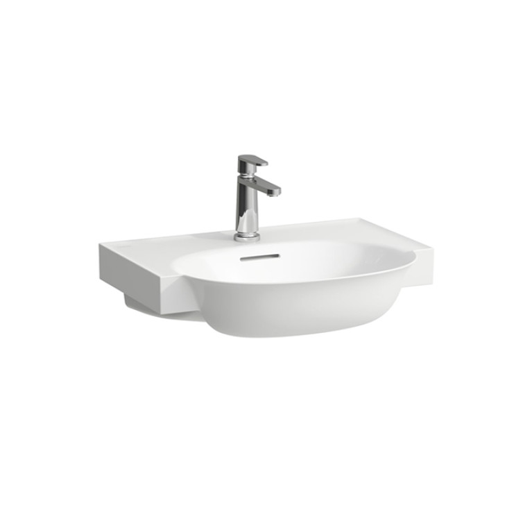 Laufen New Classic Раковина накладная овальная 600х480х75 мм, без отв под смеситель,с переливом, цвет белый LCC, с покрытием  LAUFEN Clean Coat
