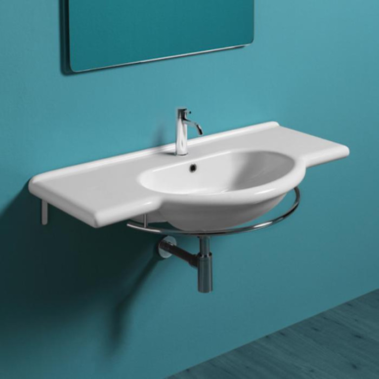 SIMAS Top e lavabi d'arredo Консоль 105MONTERCARLO с 1 отвер., цвет белый
