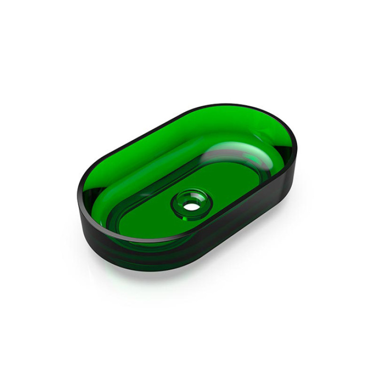 Knief Ellipse Shape Раковина накладная из полимерного материала 550x320x140 мм, цвет Aventurin # 080