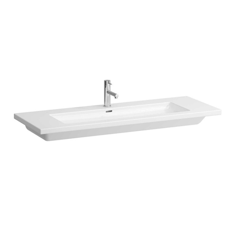 Laufen Living City Раковина-столешница Living square 130х48 см, отв по центру, цвет белый (ВРЕМЕННО не поставляем!)