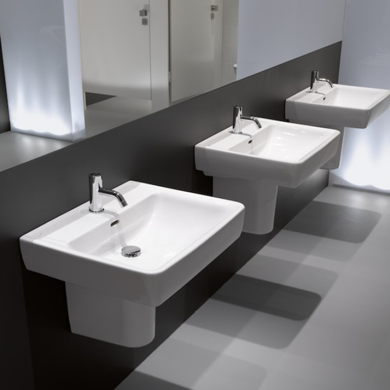 Laufen Pro Раковина 65х48х11,5 см,подвесная/накладная с 1 отв. под смеситель по центу, c переливом, цвет: белый
