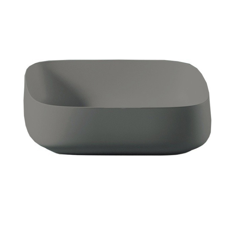 Artceram COGNAC Раковина настольная Quadro 55x35 см, цвет grigio oliva/покрытие Saniglaze