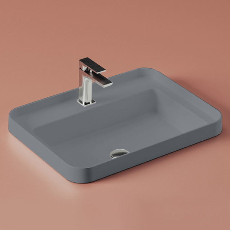 Artceram FUORI SCALA Раковина встраиваемая 60х45 см, 1 отверстие, цвет denim
