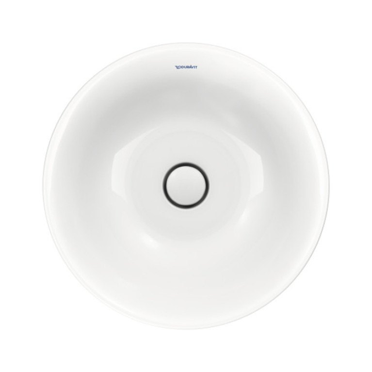 Duravit White Tulip Раковина ? 500  мм накладная без отв под смес, с керам крышкой без перелива,  с WonderGliss, цвет: белый