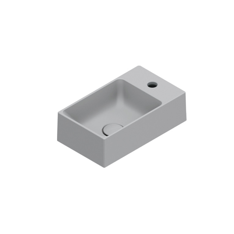 Catalano PREMIUM Раковина 40x23, с 1 отв. под смеситель, покрытие Cataglaze+ , цвет Cemento Satinato