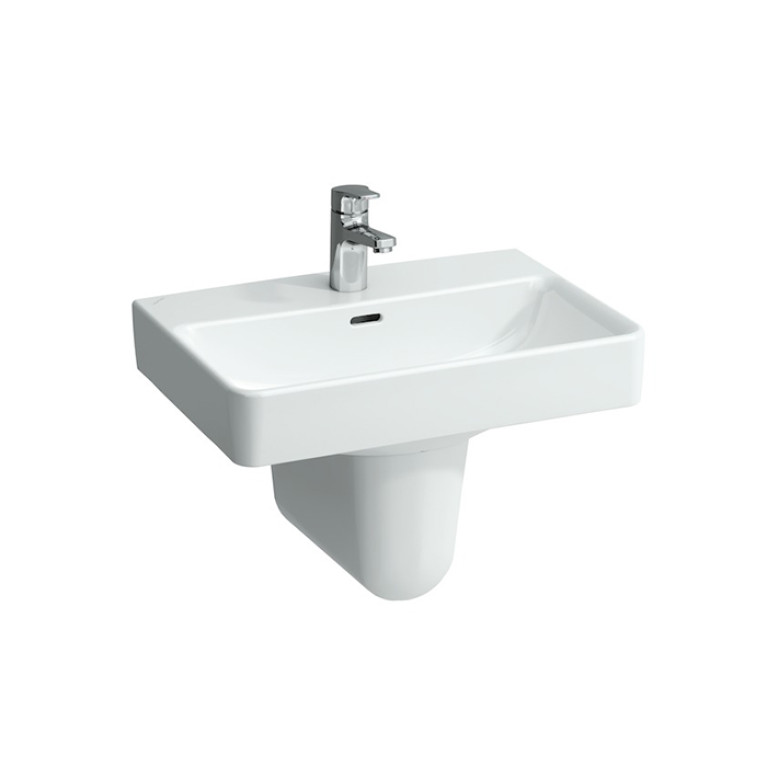 Laufen Pro S Раковина55х38х9,5 см,подвесная/накладная без отв. под смеситель, c переливом, цвет: белый