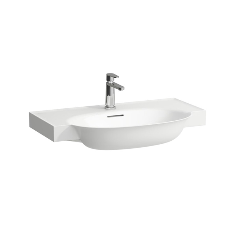 Laufen New Classic Раковина накладная овальная 800х480х75/165 мм, с 1 отв под смеситель,с переливом, цвет белый матовый
