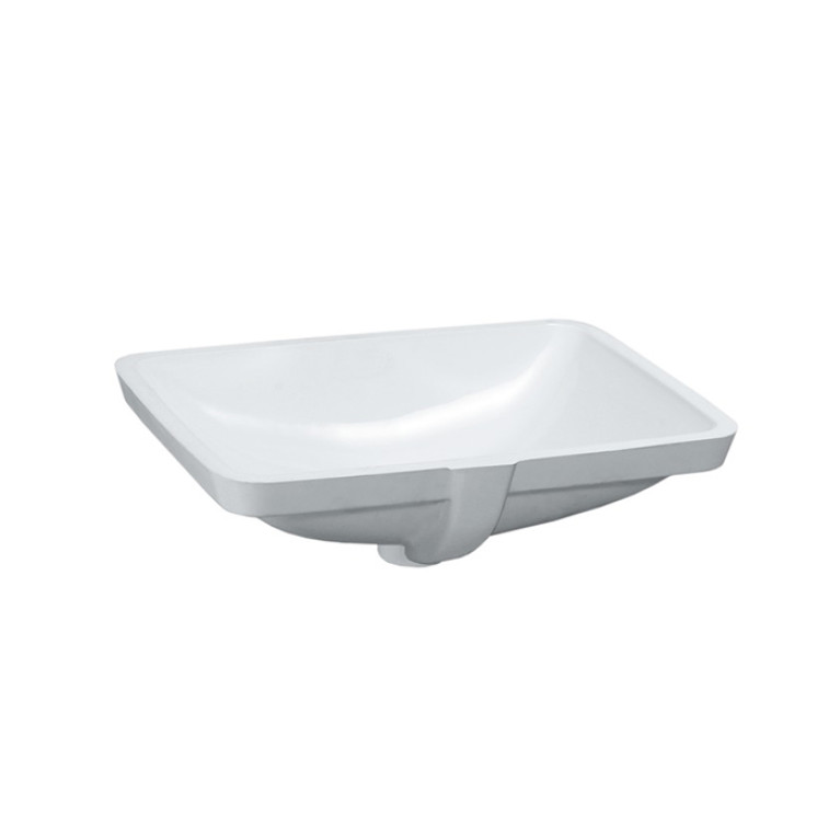 LAUFEN Pro S Раковина встраиваемая снизу 49x36x17 см. обработанная нижняя поверхность, отшлифованный край, цвет белый