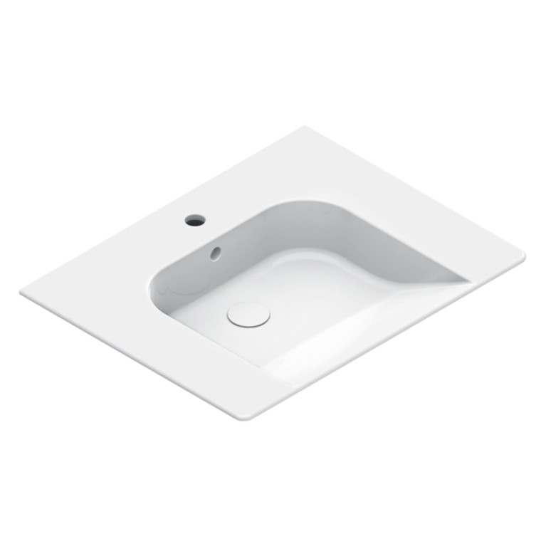 Catalano COMFORT Раковина 70x55, с 1 отв. под смеситель, покрытие Cataglaze+, цвет белый глянцевый