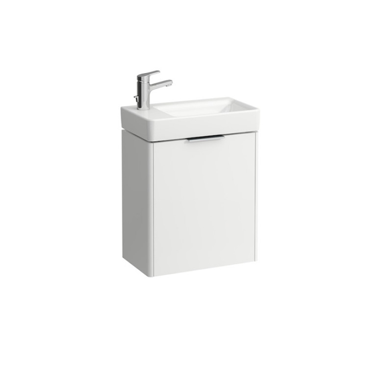 Laufen Pro S Раковина 48х28х85 мм,подв/на базу, левая, с 1 отв. под смес, c перелив, цвет: бел (посл 3 шт СО СКЛАДА продаем с базами 4.8300.1//4.0210)