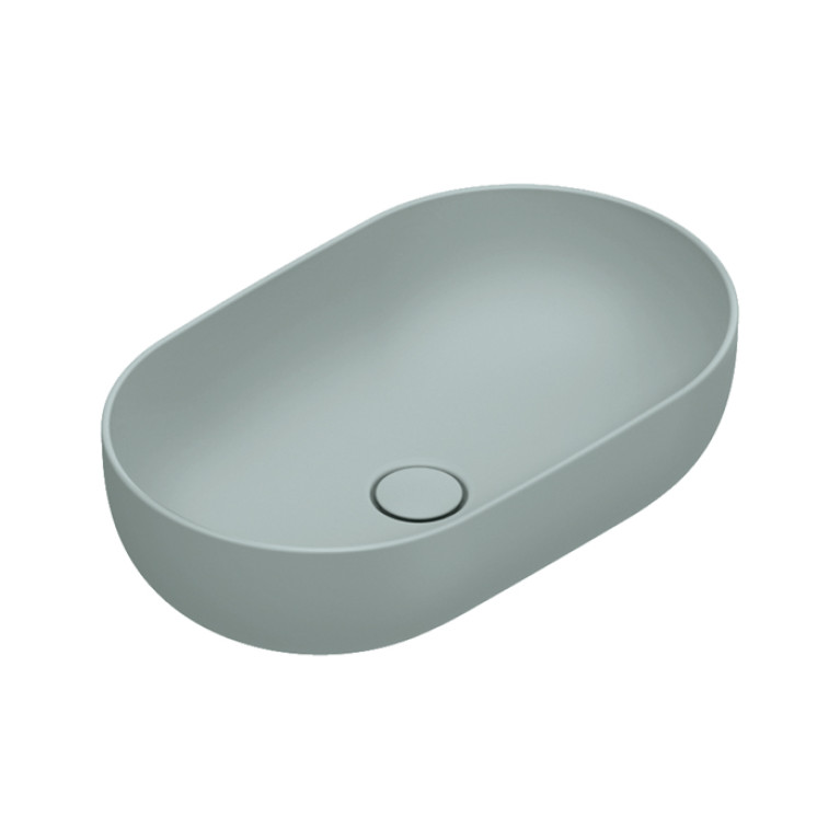 Catalano SFERA Раковина 60x37 h16 накладная, без отв. под смеситель, покрытие Cataglaze+, цвет Aqua Satinato